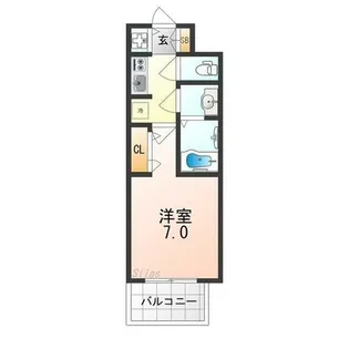 S-RESIDENCE堺浜寺broad【5階】の間取り