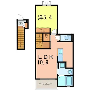 セシル松栄Ⅱ【203号室】の間取り
