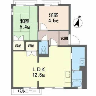 パロアルト【A202号室】の間取り