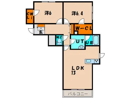 Bloom富岡【405号室】の間取り