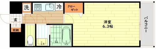 エスリードレジデンス大阪福島【10階】の間取り