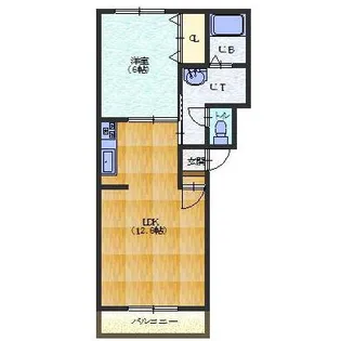 ル ヴァンクレール【402号室】の間取り