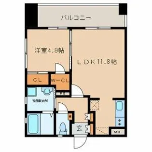 門司ポロニア弐番館【6階】の間取り