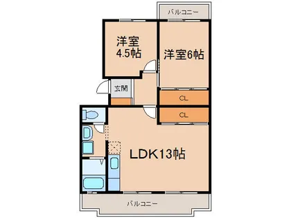 グランメール(間々本町)【2階】の間取り