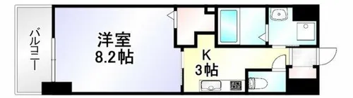 ラ・フェリス下到津【4階】の間取り