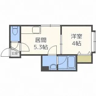 ウェルカム澄川【203号室】の間取り