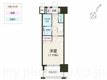 アレクサス イル・ビアンコ【6階】の間取り