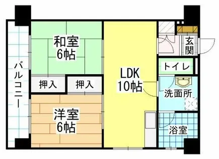 角田ビル片野新町【3階】の間取り