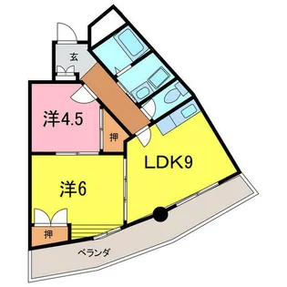ジュネス保田3【3階】の間取り