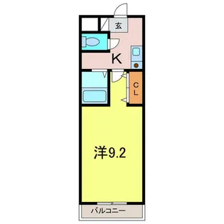 A・City三河安城東町【709号室】の間取り