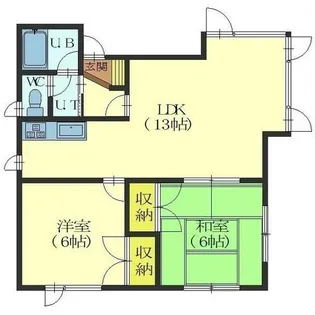 エコーマンションNo.1【2階】の間取り