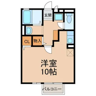 アヴェニュー小松寺A・B【1階】の間取り
