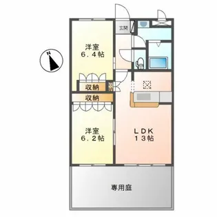 FOREST VILLA【1階】の間取り