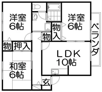ハイカムールⅠ【1階】の間取り