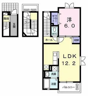 カモミールハウスA【301号室】の間取り
