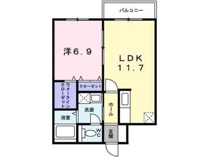 ヴォール中島【203号室】の間取り