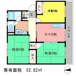 ヒルズ宝ヶ池【2階】の間取り