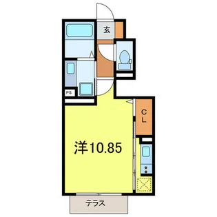 LIVING西岡崎【1階】の間取り