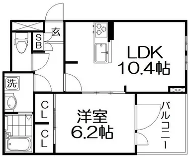 アンジュ ミニョン【3階】の間取り