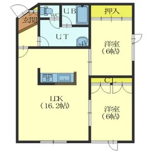 アル東浜【202号室】の間取り