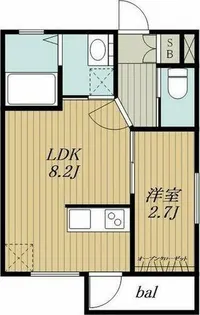 HMT東岡崎【201号室】の間取り