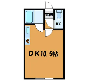 ルーベデンス川原弐号館【101号室】の間取り