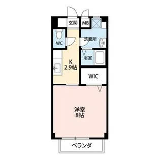 ジュネス(小木)【2階】の間取り