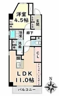 愛知県名古屋市南区鶴里町1丁目【マンション】の間取り