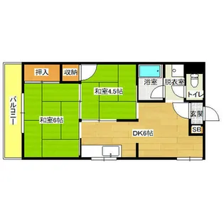 シルバーハイツ【2階】の間取り