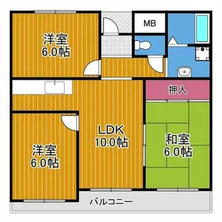 ジョイフル昭栄【3階】の間取り