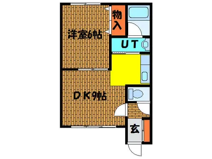 追分パーソンズ【202号室】の間取り
