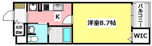 サウス ピュア【4階】の間取り