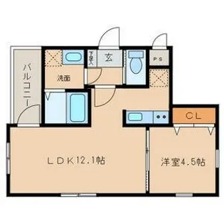 Bay Tree OZONE【1階】の間取り