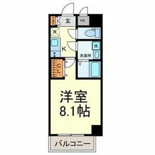 Lancia Heian【7階】の間取り
