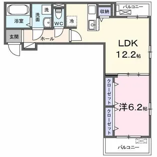 エストブレーラ【2階】の間取り