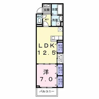 ウィズ バディーズ【2階】の間取り