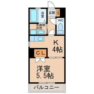セゾン丸山【2階】の間取り