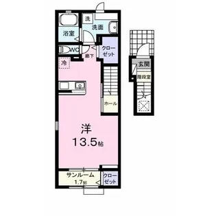 レッチーノⅠ【2階】の間取り