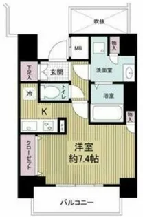 ドゥーエ玉造【12階】の間取り