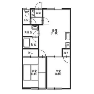 リセーヌ177【203号室】の間取り