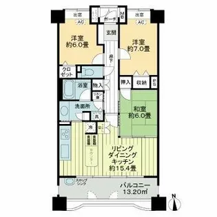 サンパーク名駅スクエア【2階】の間取り