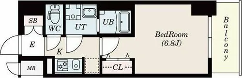 S-RESIDENCE鶴舞駅前【14階】の間取り