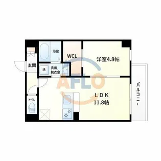 SOLASIA residence 九条【2階】の間取り