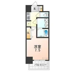 S-RESIDENCE堺浜寺broad【8階】の間取り