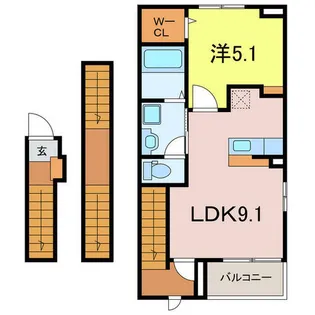 ガーデン フェイバー【3階】の間取り