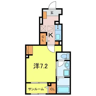 ネオ・クレマチス【1階】の間取り