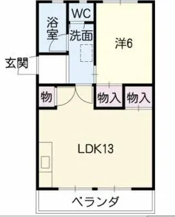 柏原ハイツ【301号室】の間取り