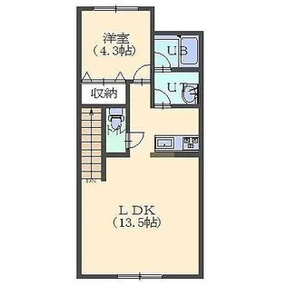 AIRIXⅡ(エアリクスⅡ)【201号室】の間取り