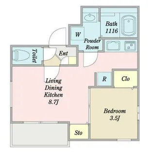 Lino’a栄生【1階】の間取り