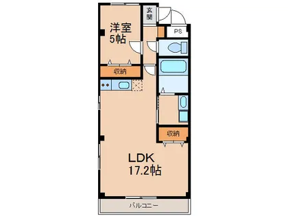 レジデンスハマナス【2階】の間取り